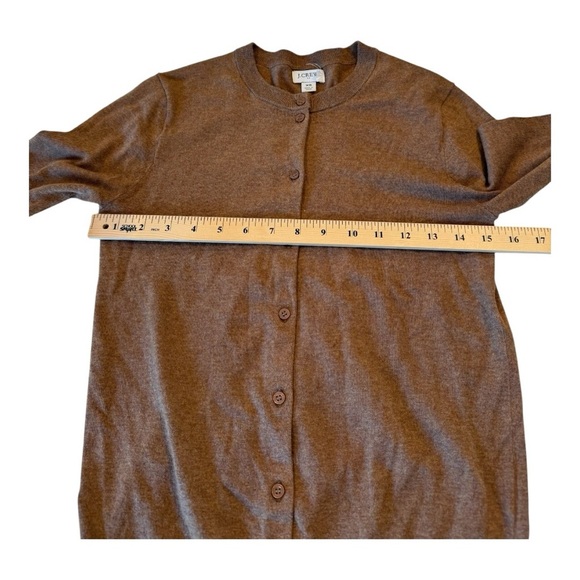 J. Crew ** Classic Cardigan in Heather Mushy Women’s Size XS Neutral Minimalist - Picture 15 of 16